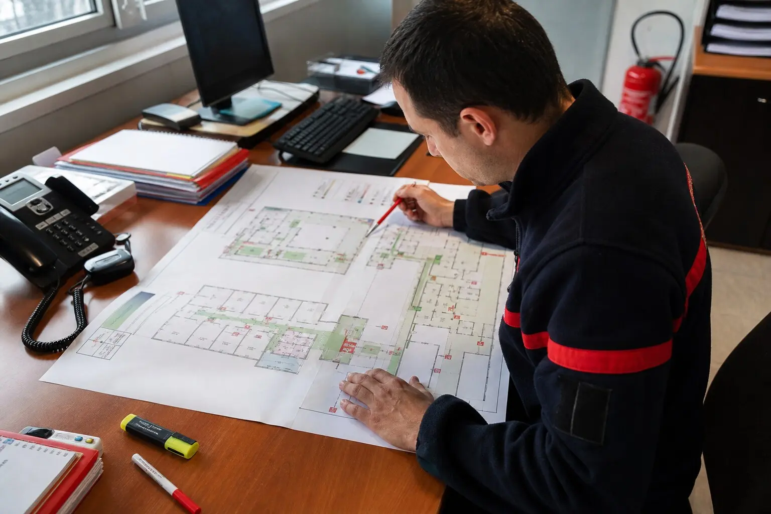 Expertise normative NF X 08-070 appliquée à un plan de sécurité incendie