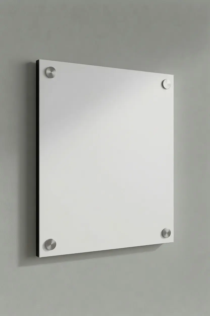 Plan de sécurité sur panneau Dibond blanc composite alu/PVC